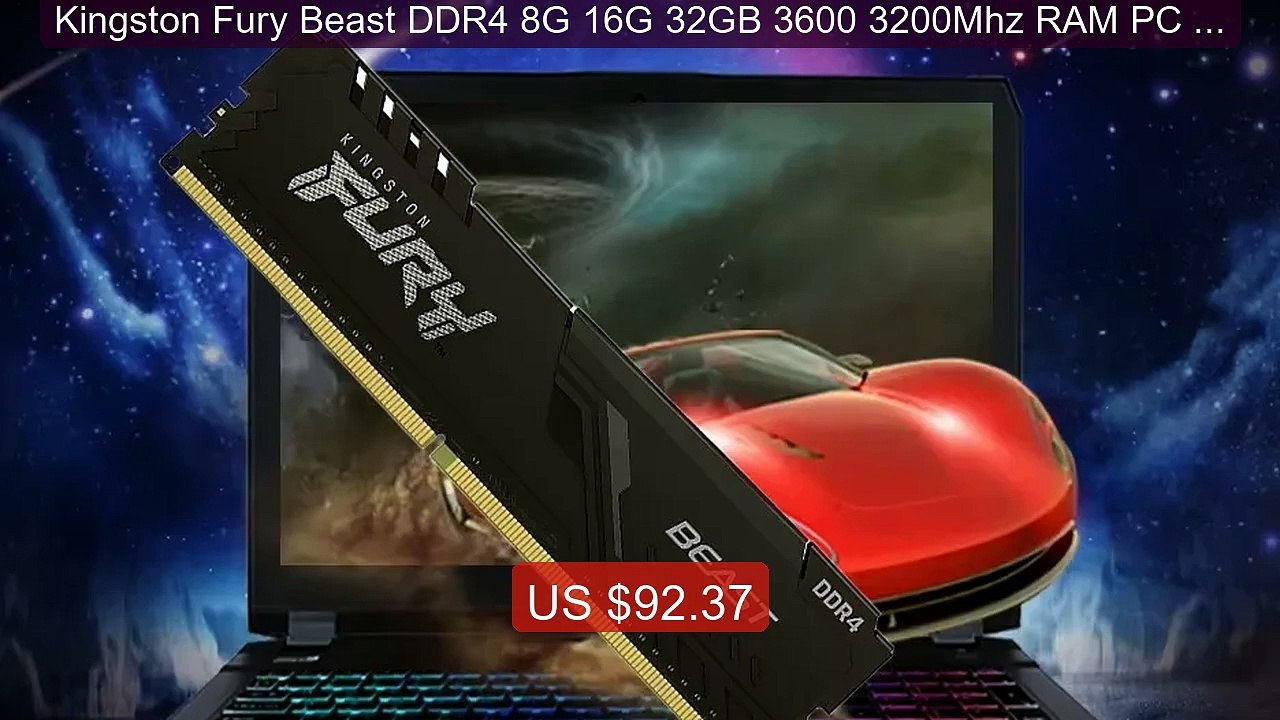 Kingston Fury Beast DDR4 8G 16G 32GB 3600 3200Mhz RAM PC Me... -- Top Pick 2026 | Unbeatable Price!