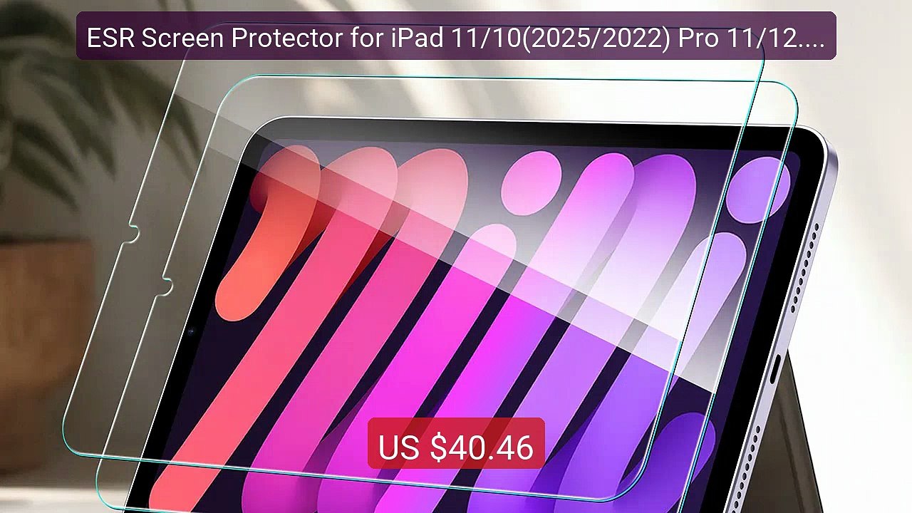 ESR Screen Protector for iPad 11/10(2025/2022) Pro 11/12.9 (20... -- Hot Deal 2026 | Limited Offer!