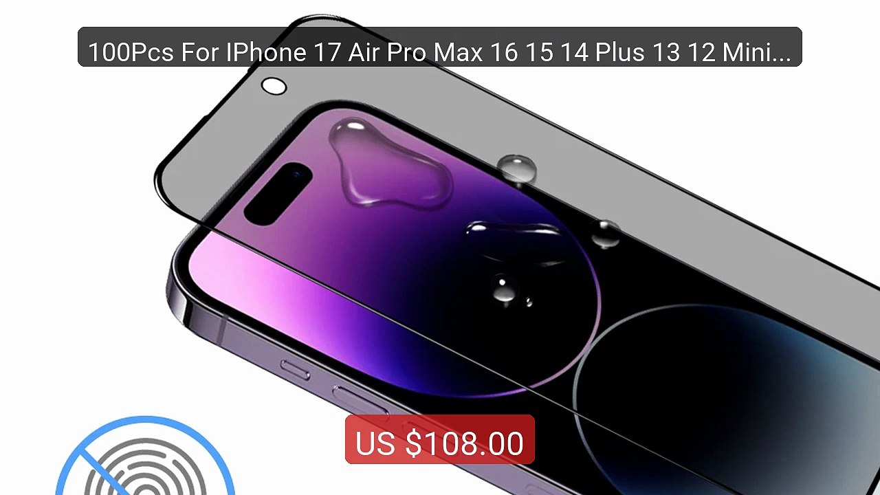100Pcs For IPhone 17 Air Pro Max 16 15 14 Plus 13 12 Mini Anti Spy ... -- Top Rated 2026 | Buy Now!