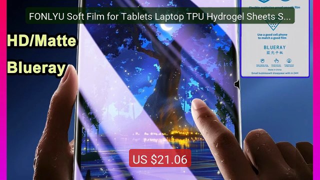 FONLYU Soft Film for Tablets Laptop TPU Hydrogel Sheets Scree... Amazing Value 2026 | Must Have!