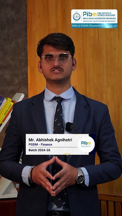 PIBM to eClerx | MBA & PGDM Placements | Abhishek Agnihotri | Batch 2024–26