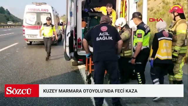 Çekmeköy Kuzey Marmara Otoyolu'nda kaza; 1'i bebek 3 kişi hayatını kaybetti