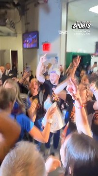 Taylor Swift celebrating Knicks NBA Finals Game 4 win!