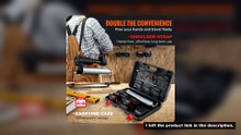 SucceBuy 10000PSI 20-Volt Cordless Electric Grease Gun Kit Battery Powered with Two Batteries Carryi