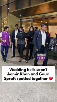 Aamir Khan and Gauri Spratt turn heads as they walk hand-in-hand at the airport ahead of their rumored July wedding