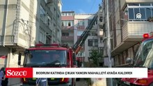 Bodrum katında çıkan yangın mahalleyi ayağa kaldırdı