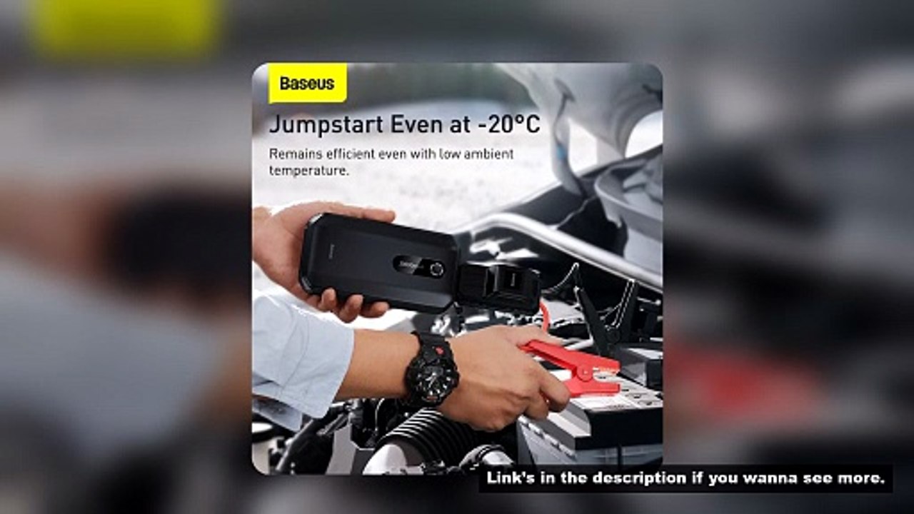 Baseus Car Jump Starter Starting Device 1000A Power Bank 10000mAh Jumpstarter Auto Buster Emergency