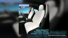 For Tesla Model 3 /Y High Quality Flannel Upholstered Seat Cover Snug Warm Cushion Car Modified Inte