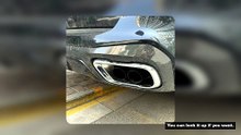 Exhaust Tip For BMW G05 X5 G06 X6 Quad Tailpipe No Welding Exhaust Pipe Stainless Steel No Cutting M