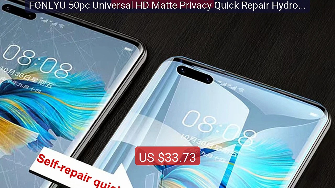 FONLYU 50pc Universal HD Matte Privacy Quick Repair Hydrogel S... -- Hot Deal 2026 | Limited Offer!