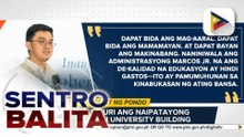 Access sa de-kalidad na edukasyon, paiigtingin ng administrasyon ni PBBM; naipatayong PUP Open University Building, ininspeksyon ng DBM