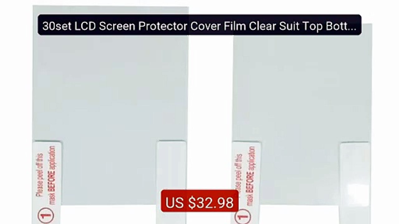 30set LCD Screen Protector Cover Film Clear Suit Top Bottom F... -- Amazing Value 2026 | Must Have!