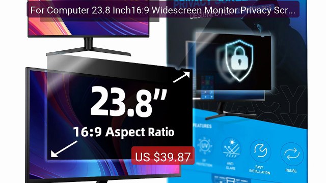 For Computer 23.8 Inch16:9 Widescreen Monitor Privacy Screen ... Amazing Value 2026 | Must Have!
