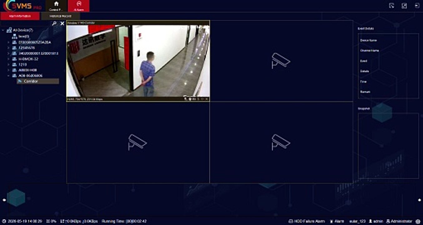 AI wander Detection & Event Push to SVMSPro Platform