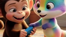 Manny & Rainbowfox Ride the Toy Train 🚂🐵🦊