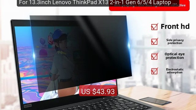 For 13.3inch Lenovo ThinkPad X13 2-in-1 Gen 6/5/4 Laptop Privacy Pr... Top Rated 2026 | Buy Now!