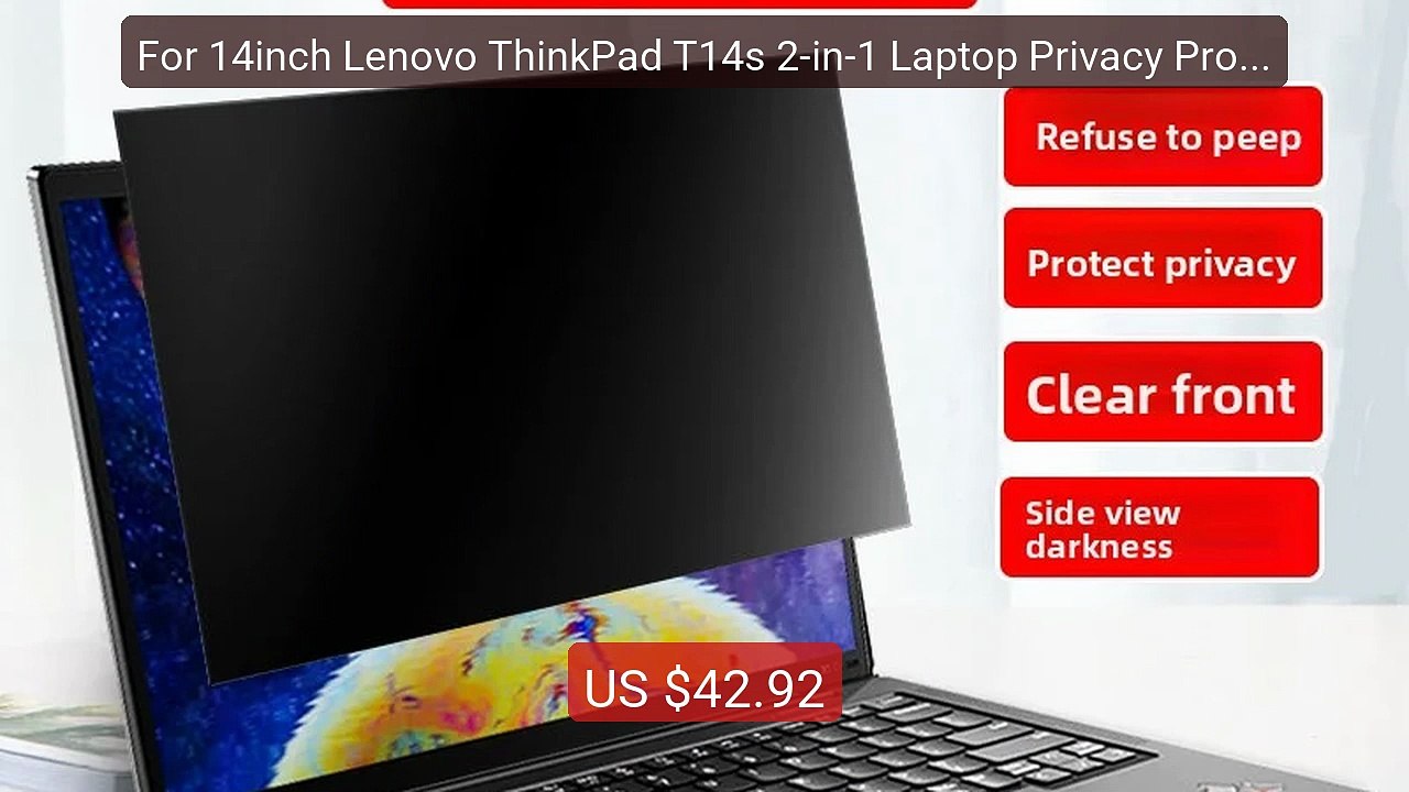 For 14inch Lenovo ThinkPad T14s 2-in-1 Laptop Privacy Protect... -- Amazing Value 2026 | Must Have!