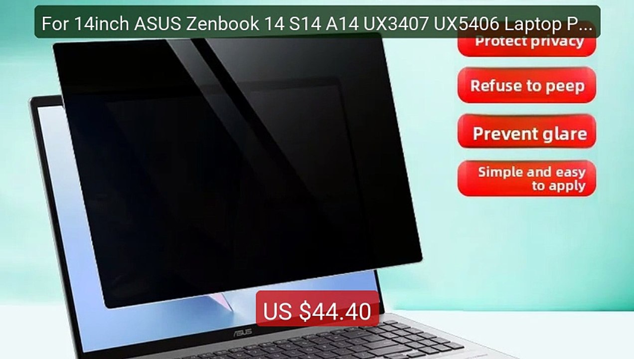 For 14inch ASUS Zenbook 14 S14 A14 UX3407 UX5406 Laptop Privacy Pr... -- Best Deal 2026 | Shop Now!