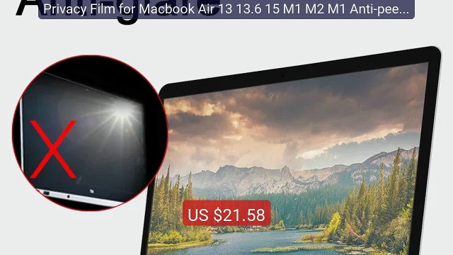 Privacy Film for Macbook Air 13 13.6 15 M1 M2 M1 Anti-peek Ant... Best Buy 2026 | Great Quality!