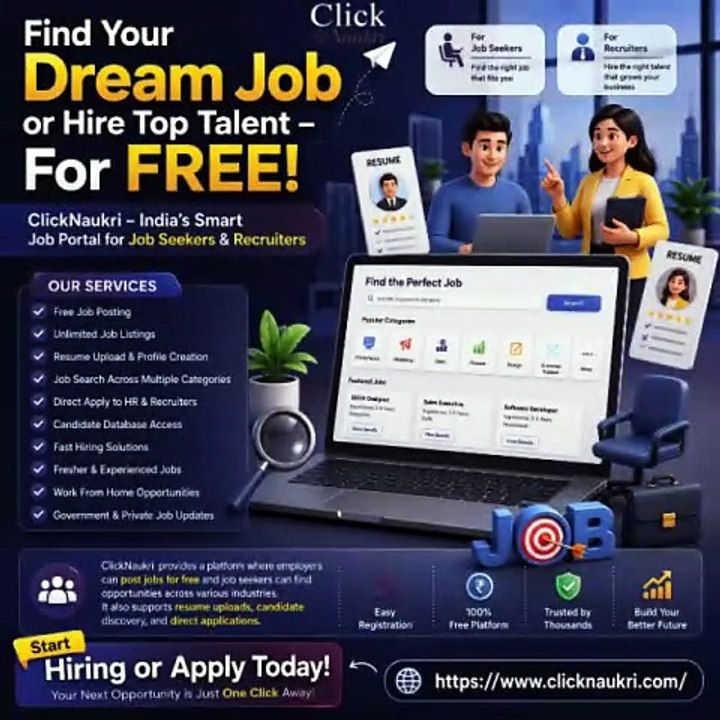 Online Recruitment & Job Search Portal in India | ClickNaukri