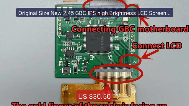 Original Size New 2.45 GBC IPS high Brightness LCD Screen for... Amazing Value 2026 | Must Have!