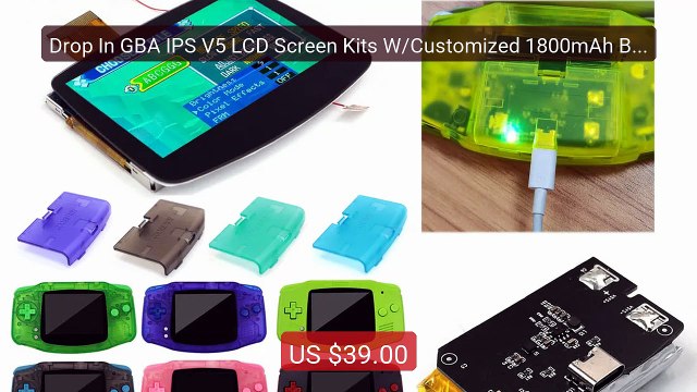 Drop In GBA IPS V5 LCD Screen Kits W/Customized 1800mAh Built-... Hot Deal 2026 | Limited Offer!