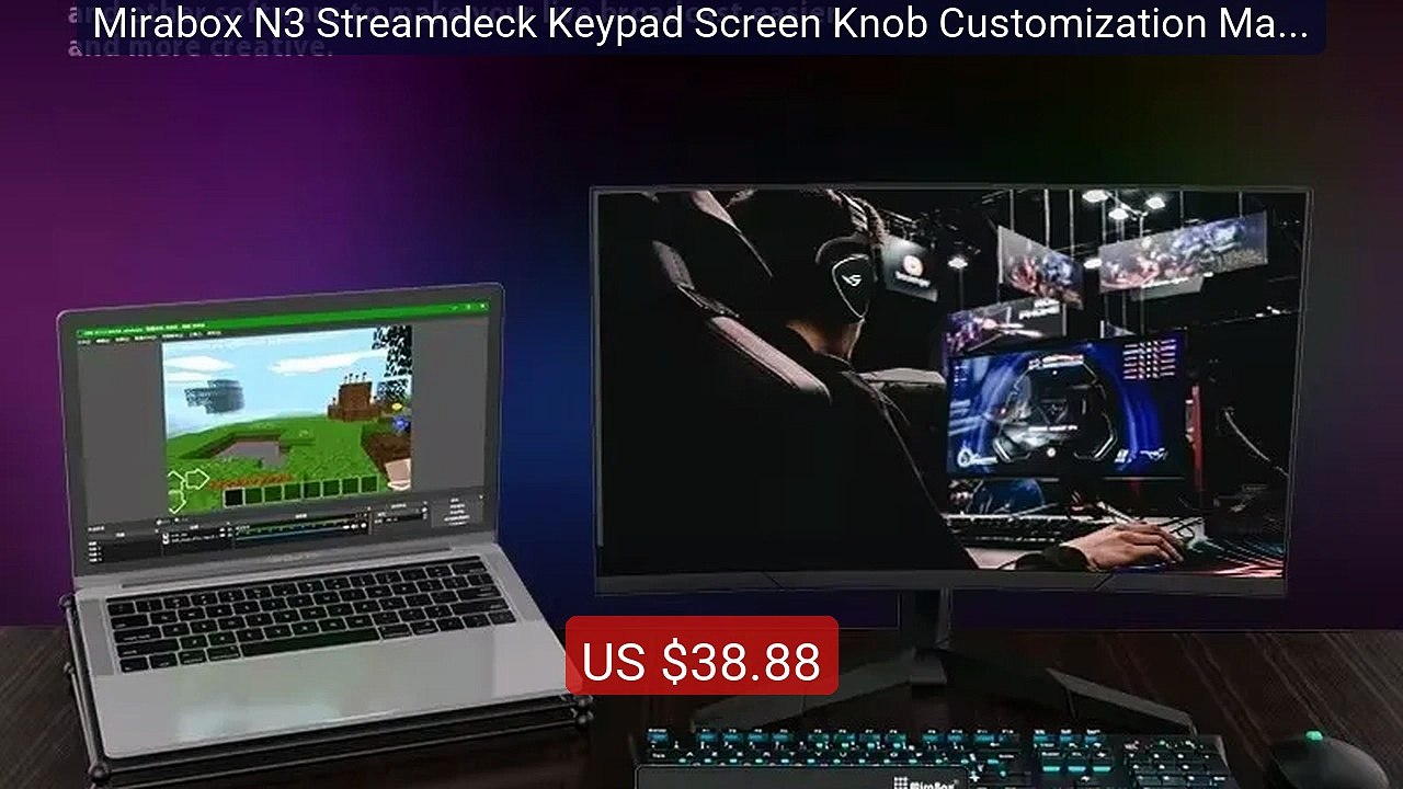 Mirabox N3 Streamdeck Keypad Screen Knob Customization Macr... -- Top Pick 2026 | Unbeatable Price!