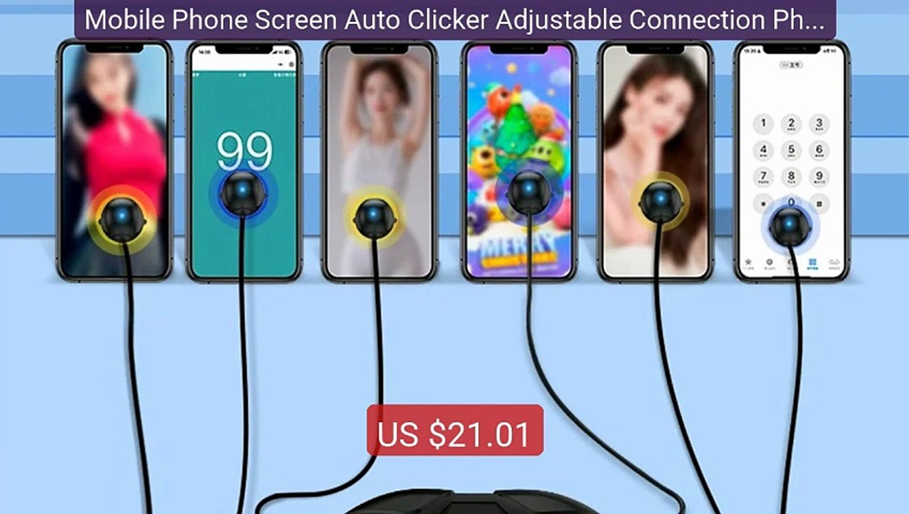 Mobile Phone Screen Auto Clicker Adjustable Connection Physical Si... -- Best Deal 2026 | Shop Now!