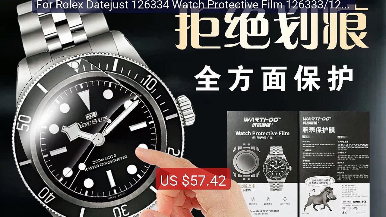 For Rolex Datejust 126334 Watch Protective Film 126333/126331... -- Amazing Value 2026 | Must Have!
