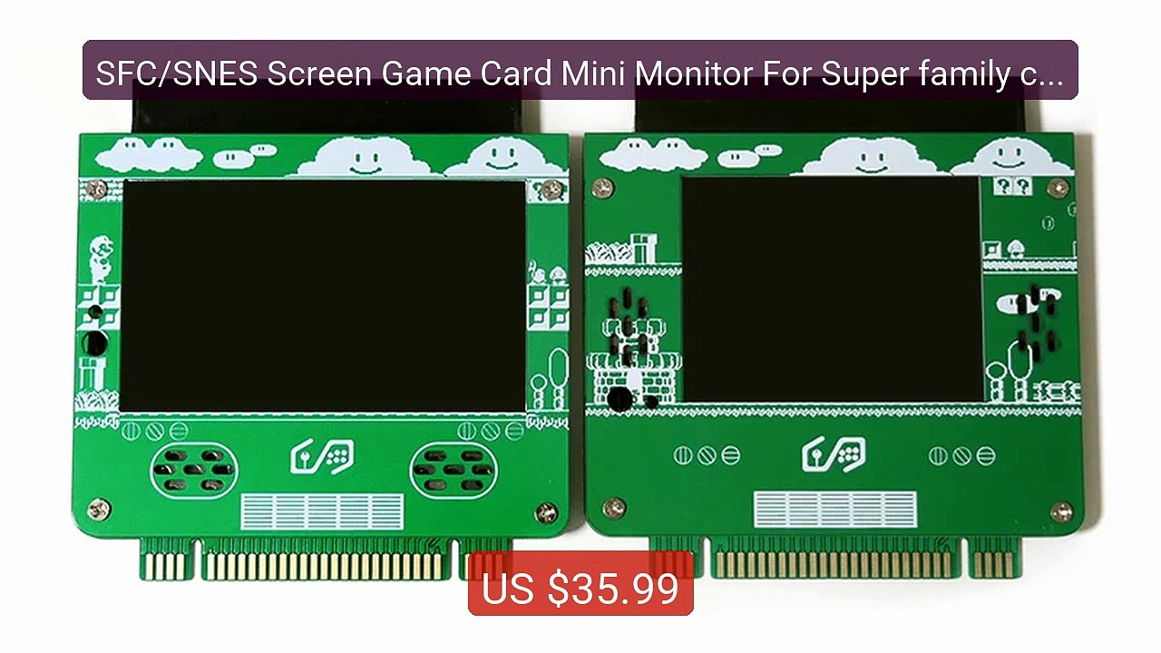 SFC/SNES Screen Game Card Mini Monitor For Supe...