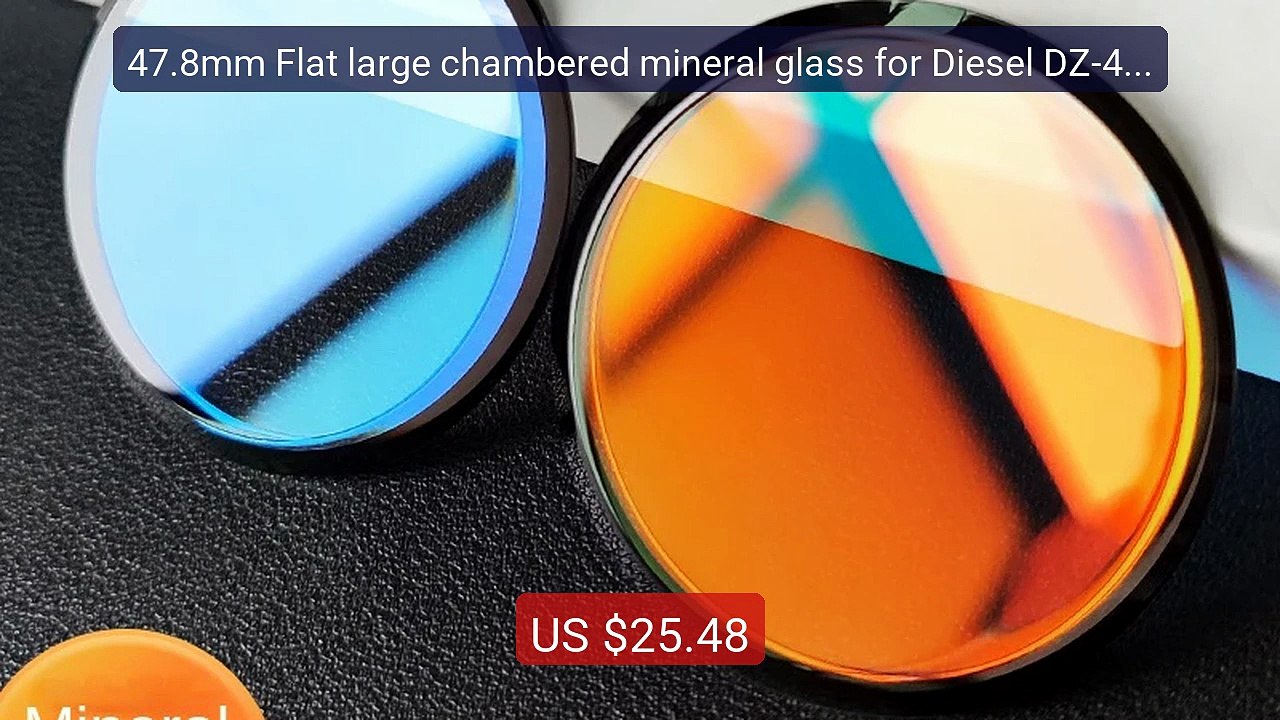 47.8mm Flat large chambered mineral glass for Diesel DZ-4520 4... -- Best Buy 2026 | Great Quality!