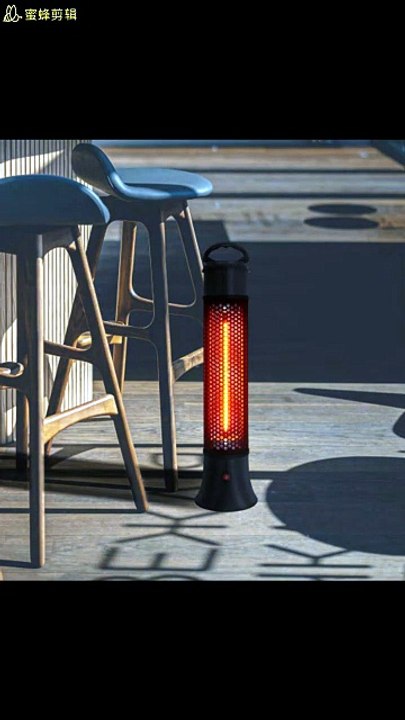 1500W Infrared Electric Radiant Heater Portable Aluminium Steel Heaters with 2 Settings for Indoor Home Black