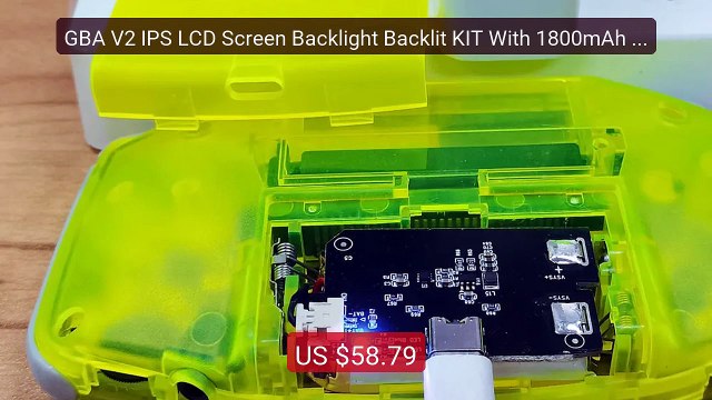 GBA V2 IPS LCD Screen Backlight Backlit KIT With 1800mAh Rechargea... Best Deal 2026 | Shop Now!