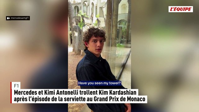 Mercedes et Kimi Antonelli trollent Kim Kardashian après l’épisode de la serviette au Grand Prix de Monaco - F1 - GP de Monaco