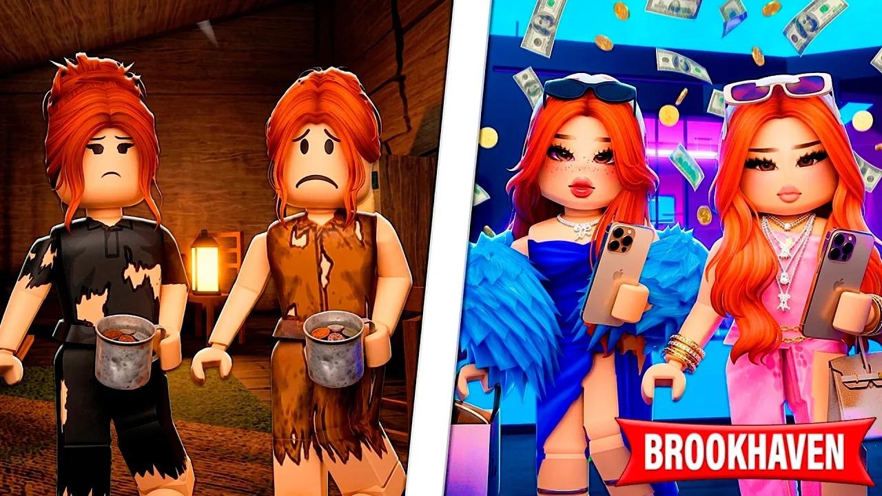Les filles sous le pont deviennent riches ! | Histoires Brookhaven RP | Roblox