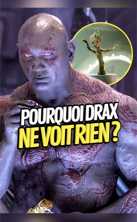 Pourquoi Drax ne voit-il pas Groot ? #groot #gardiensdelagalaxie #avengers #marvel #onregardequoi