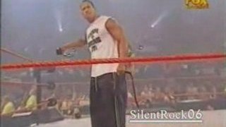 The Rock Kurt Angle  Shane McMahon segment