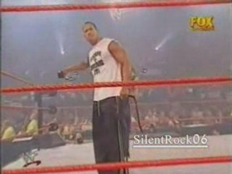 The Rock Kurt Angle  Shane McMahon segment