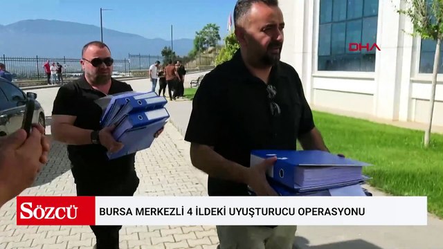 Bursa merkezli 4 ildeki uyuşturucu operasyonunda 29 şüpheli adliyede