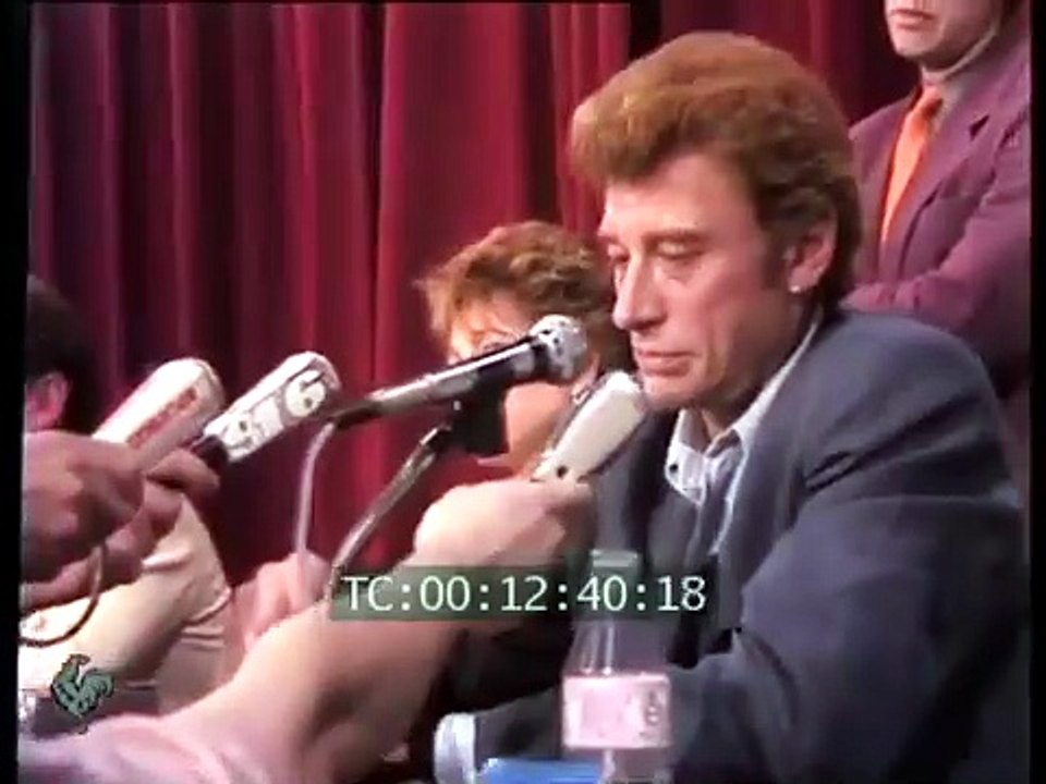 1985 - Johnny Hallyday - Conférence de Presse du Film “Détective” (Rushs Pathé, 10 Mai)