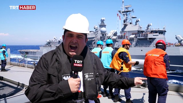 Türk mühendislerin eseri TCG Derya lojistik gücünü sergiliyor