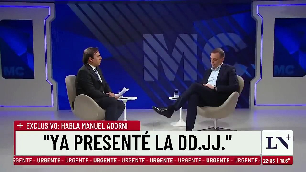 Adorni confirmó que presentó su DD.JJ. y sostuvo “Ahorramos en negro, como todos los argentinos”