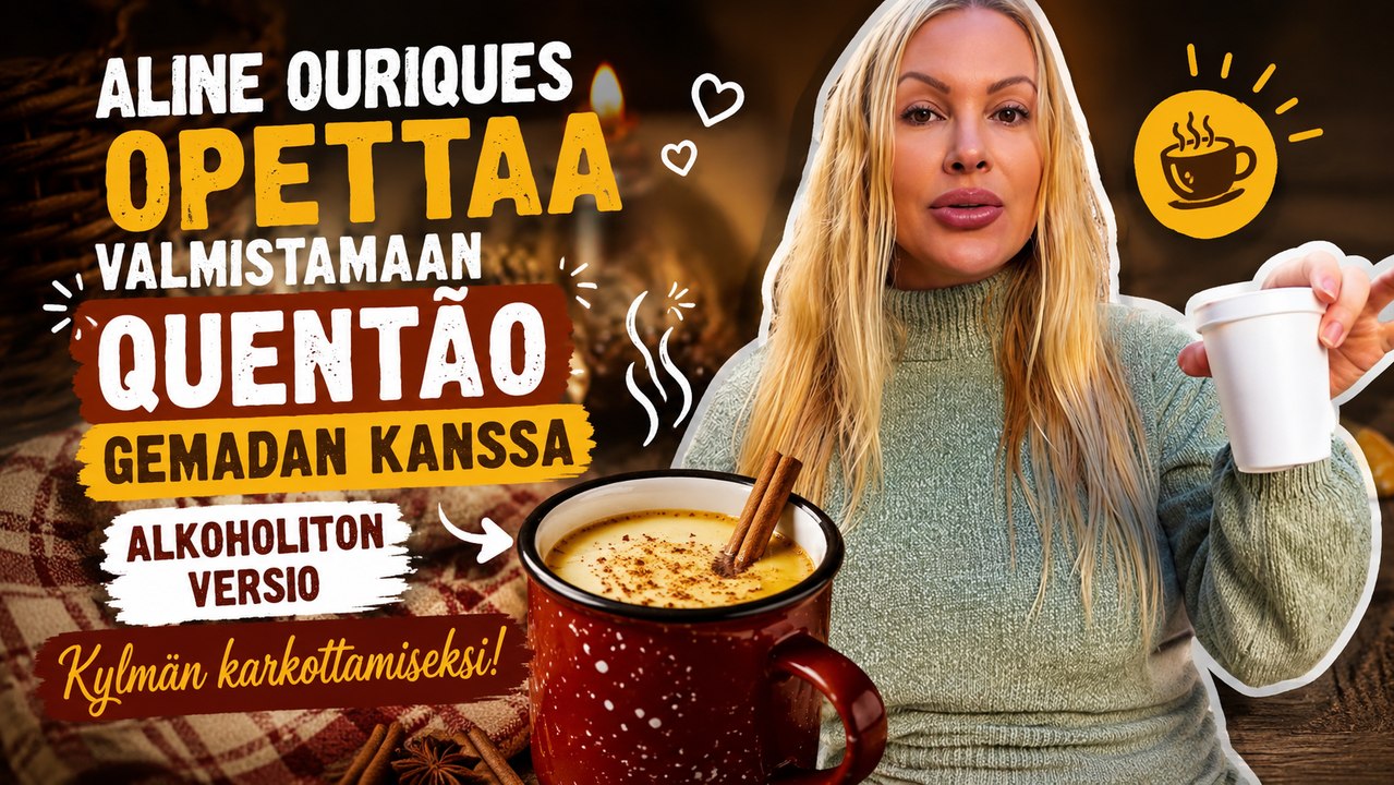 Aline Ouriques opettaa valmistamaan alkoholitonta quentão-juomaa gemadan kanssa kylmän karkottamiseksi