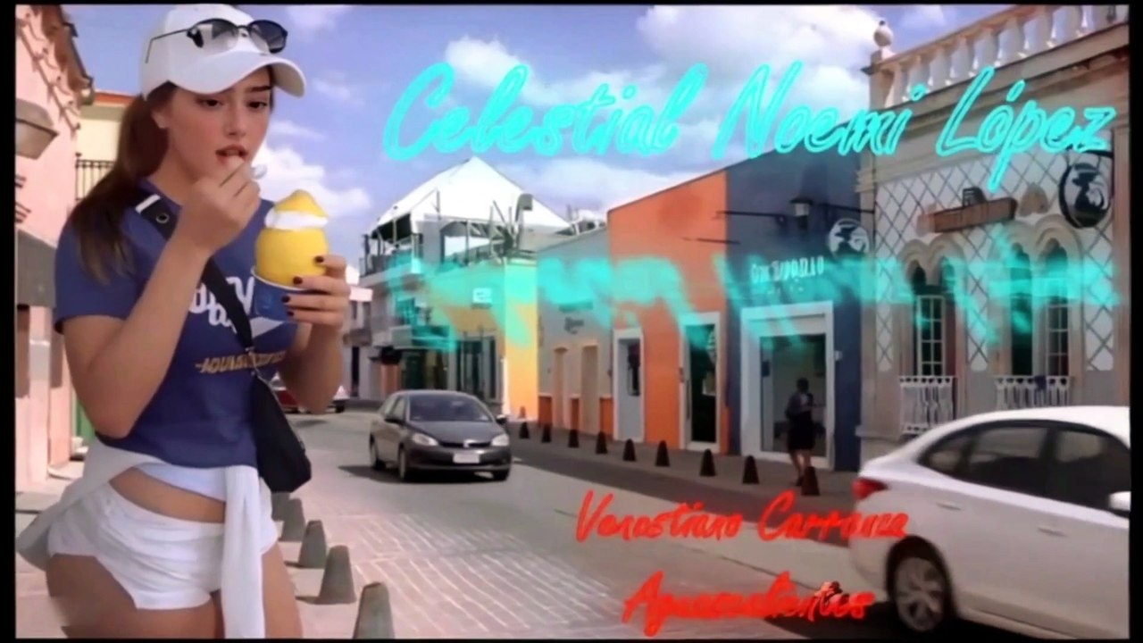 Calle Venustiano Carranza en Aguascalientes, Celestial Noemi López antes de la Feria de San Marcos 2026.