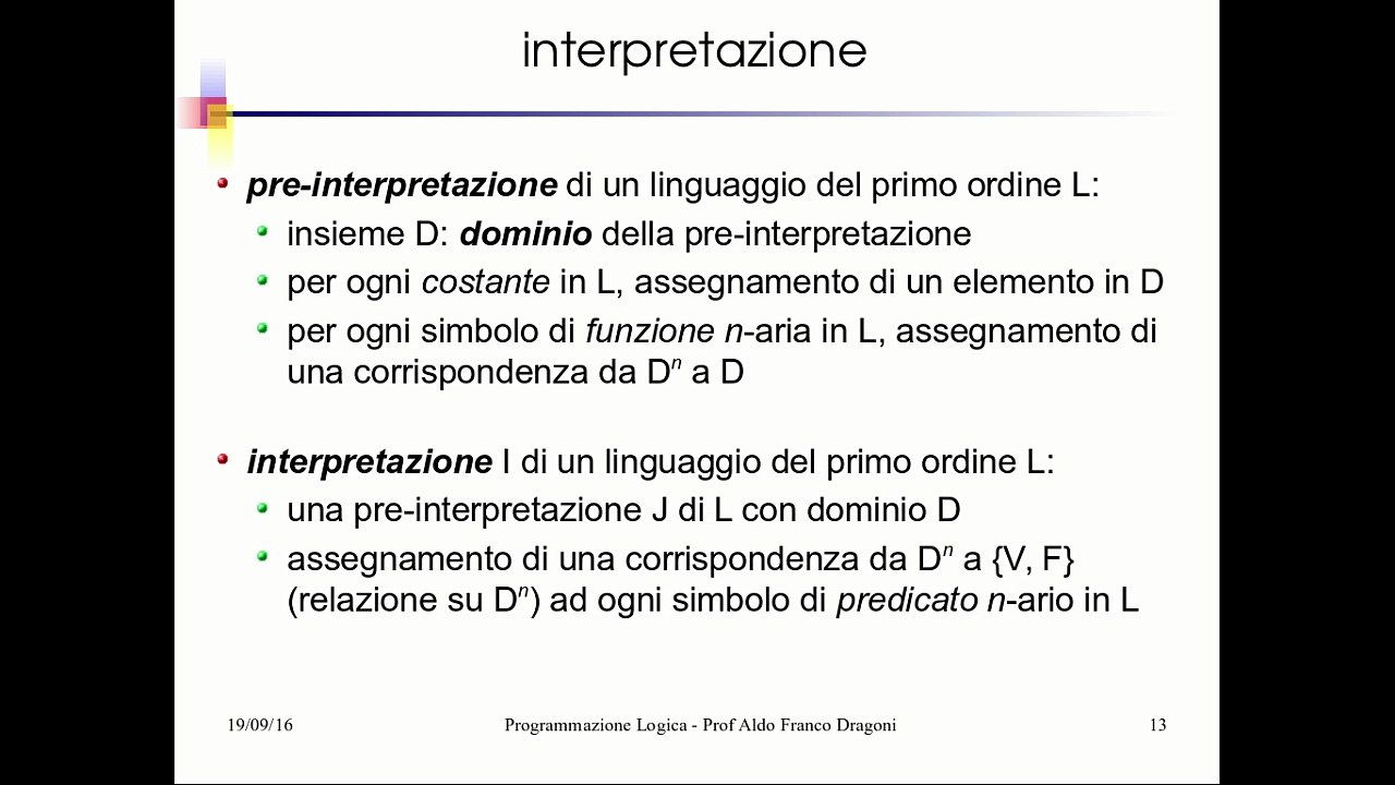 IA02: Logica del 1° Ordine: Semantica