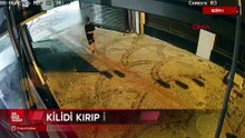 Edirne’de iş yerinden hırsızlık güvenlik kamerasına yansıdı