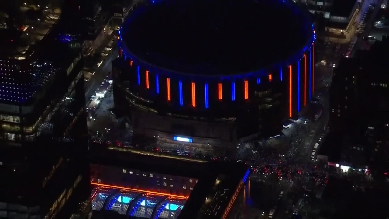 Throng of fans celebrate Knicks' historic NBA Finals comeback on New York streets