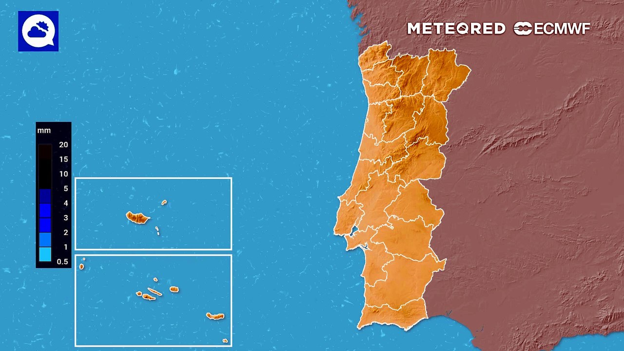Fim do tempo seco? Modelo europeu prevê vários dias de instabilidade em Portugal