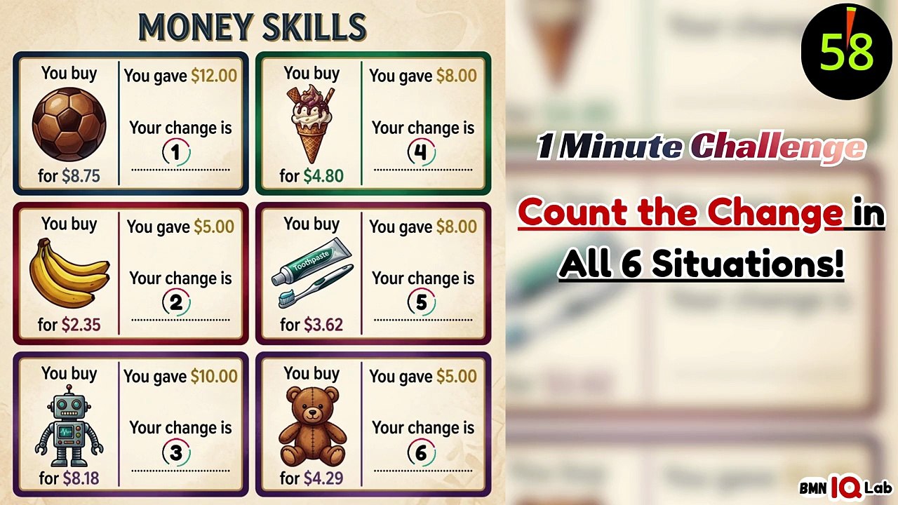 #ChangeChallenge 💰⚔️ Count the Change in All 6 Situations! 💰