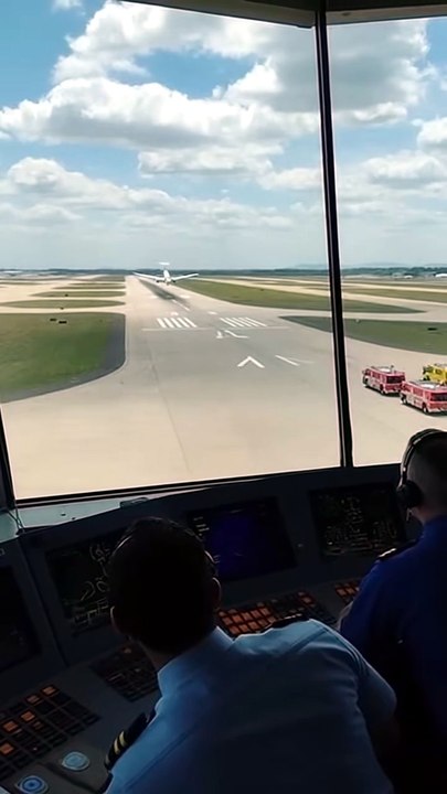 “Control Tower Witnesses Violent Daytime Emergency Landing” #EmergencyLanding #AirportControlTower #HardLanding #RunwayImpact #AviationReality